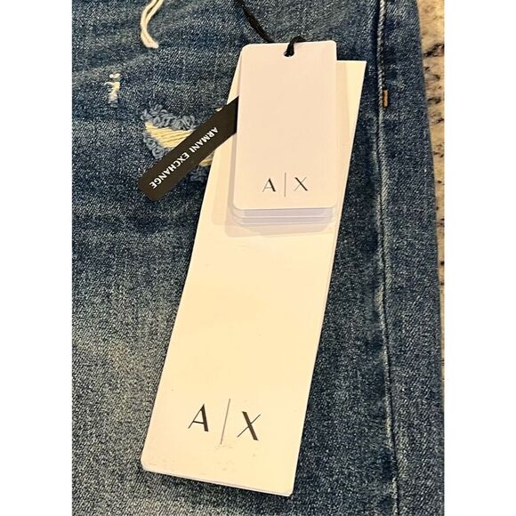 A|X Armani Exchange Women's, J45 Cigarette Super Skinny Mid-Rise Jeans - Picture 2 of 8